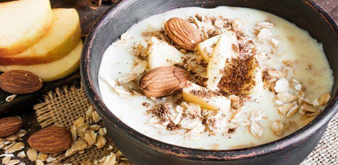 Ayurvedic breakfast: Warm cereal porridge