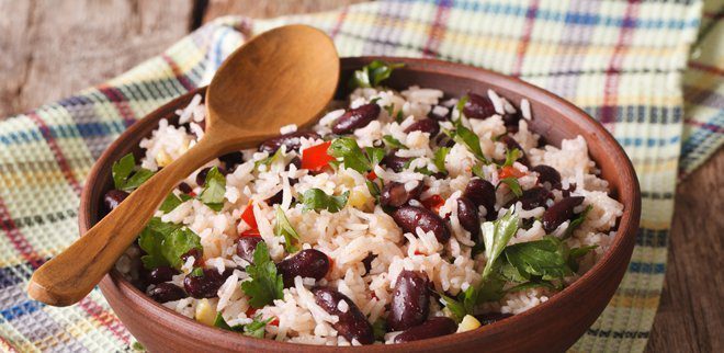 Ayurvedic lunch: Lukewarm bean salad