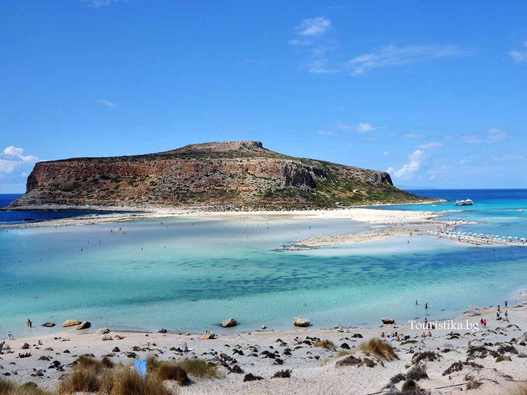 Balos beach lagoon on the island of Crete