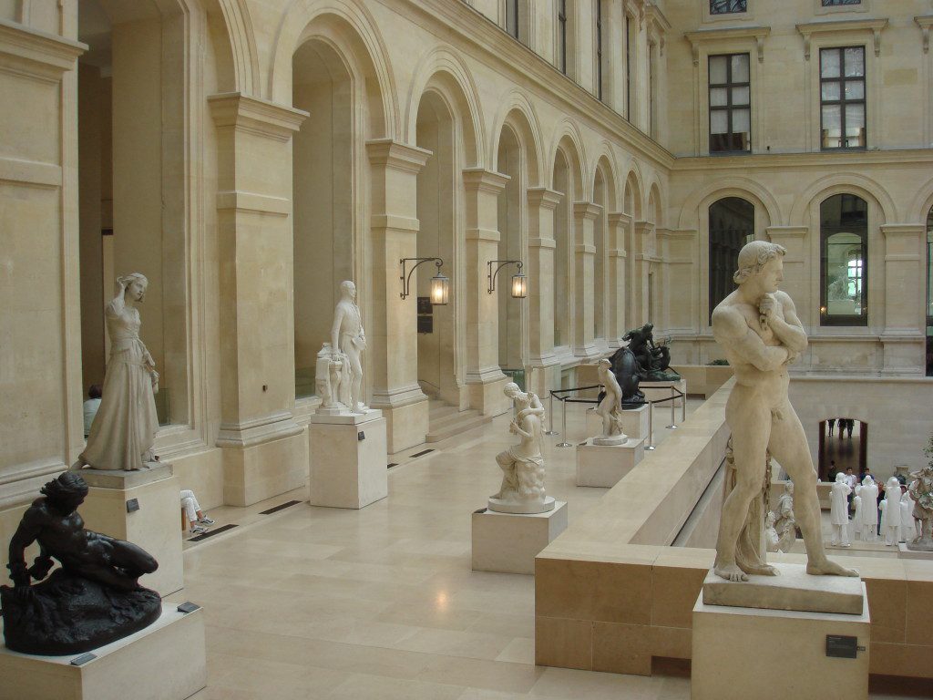 In the corridors of the Louvre