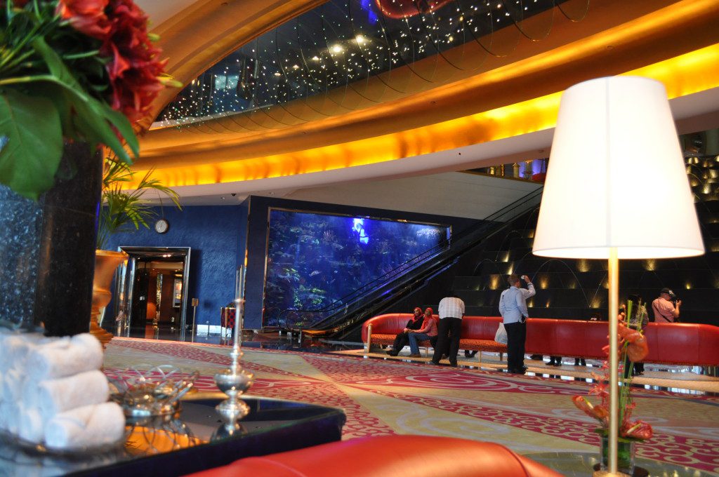 The lobby of the Burj al Arab